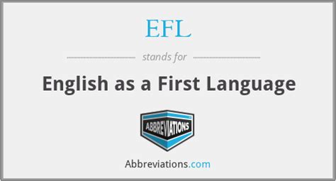 What Does EFL Stand For in Education?